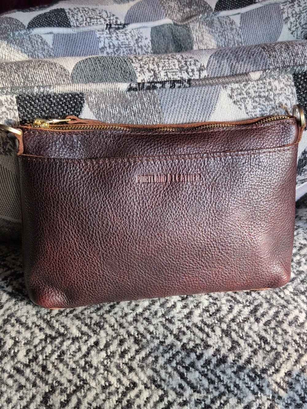Portland Leather Coldbrew Classic Poppy Crossbody NWOT